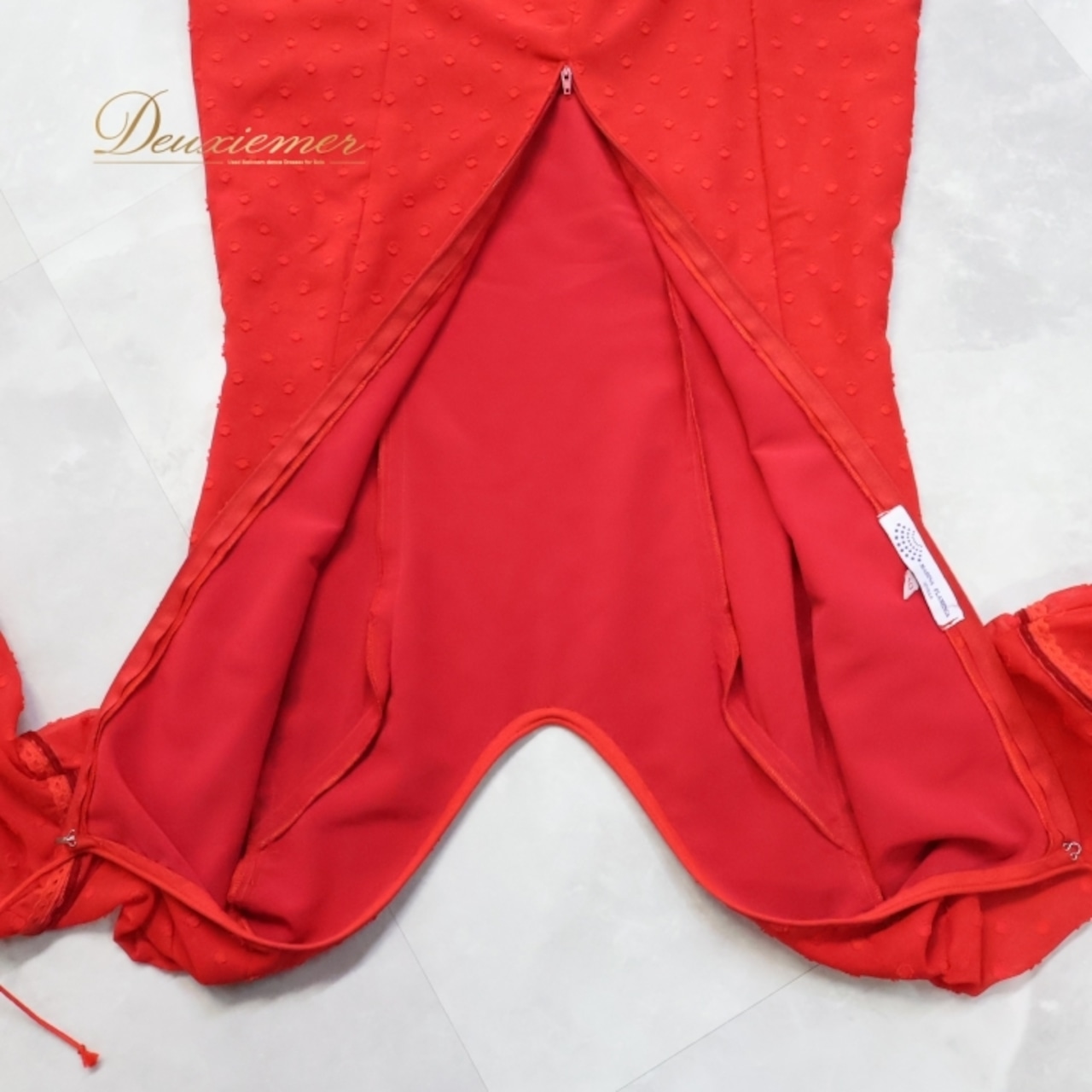 フラメンコ 衣装 マリキータ MariQuita ワンピース ドレス 赤 水玉 ドット 長袖 レース 透け感 MARINA FLAMENCA ダンス パーティ 発表会 ボランテ フリルレッド系 フラメンコドレス ワンピースドレス レッドドレス ダンス衣装 フリルレース 透け感ドレス 発表会衣装 赤いワンピース パーティードレス レディース ドット柄 フラメンコ衣装