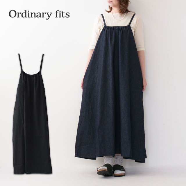 ordinary fits [オーディナリーフィッツ] STRAP DRESS [OF-O049] ストラップドレス・ライトオンスデニム・ワンピース・デニムワンピース・LADY'S [2024SS]