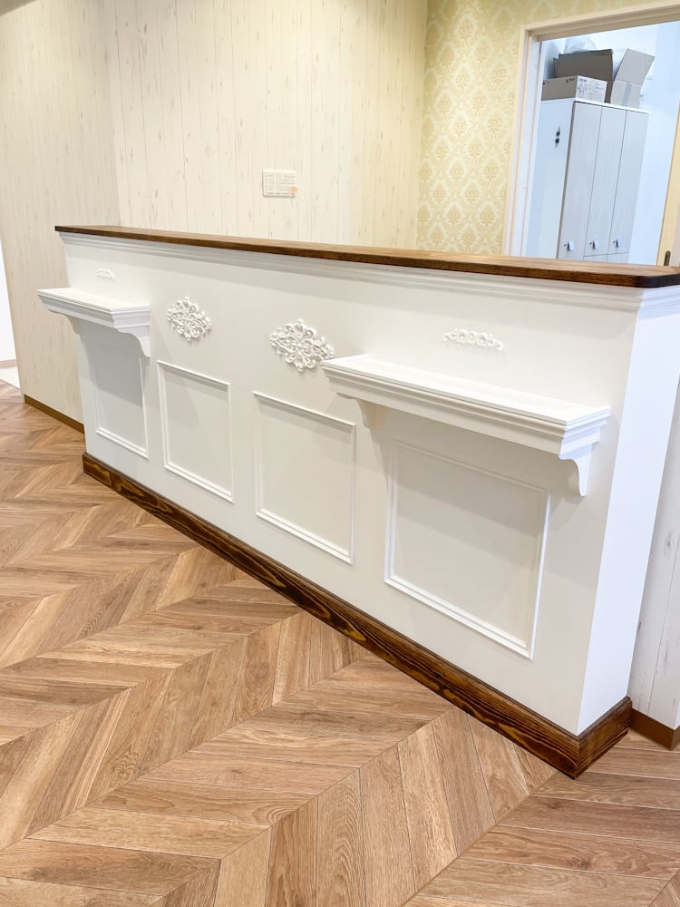 デンタルクリニック向け受付カウンターパネル65 （ハワイアン・大きな