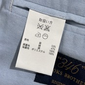 リネン混 BROOKS BROTHERS ブルックスブラザーズ REGENT FIT 背抜き 2B テーラードジャケット サイズ 38S/ネイビー系 メンズ