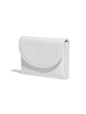 [FENNEC] CRINKLE HALFMOON ACCORDION POCKET - LIGHT GREY