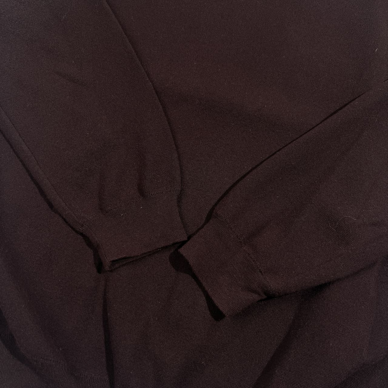 BEAUTY&YOUTH ビューティーアンドユース コットン ナイロン ニット セーター L/ダークブラウン系 メンズ シンプル