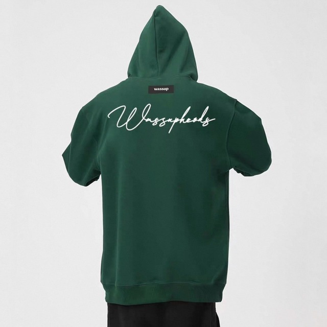 Back script logo hoodie 1162