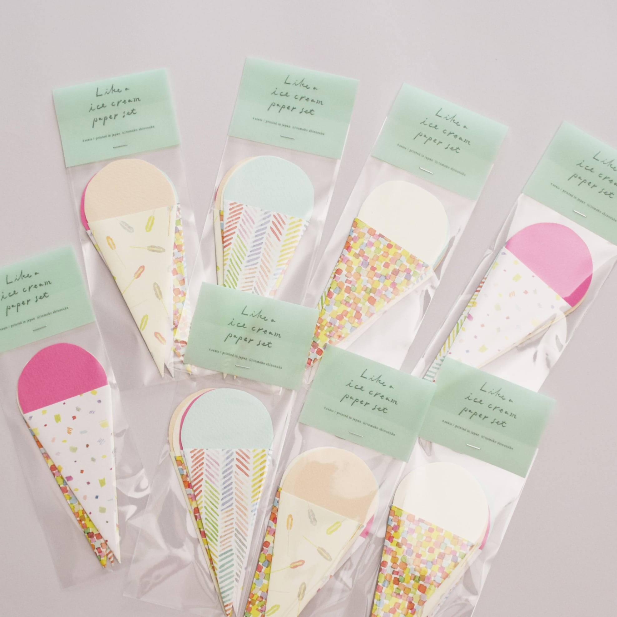 Like a ice cream paper set