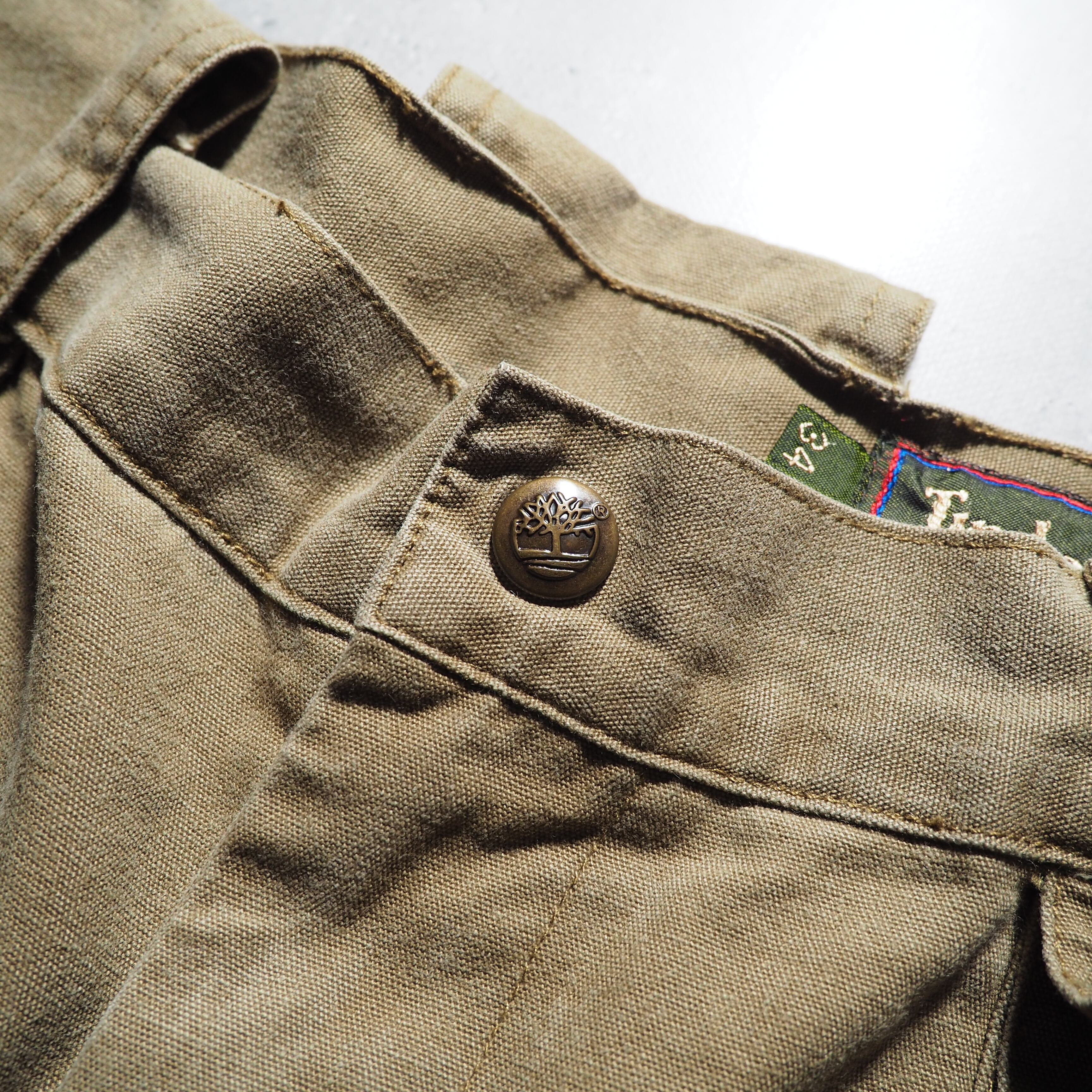 1990s ” Timberland ” Big Pockets wide silhouette vintage short pants