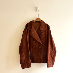 C60275 Corduroy Double-breasted Jacket
