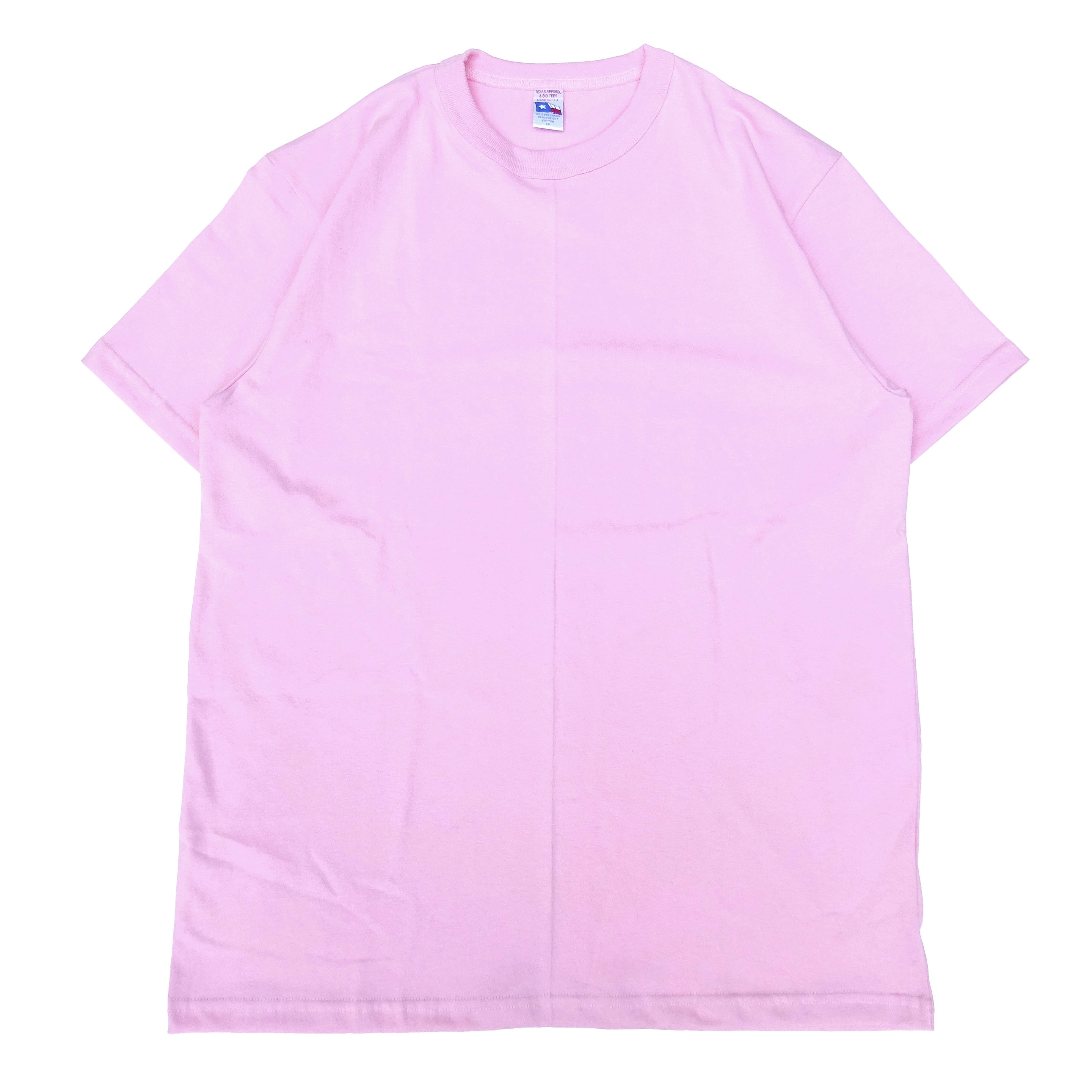 TEXAS APPAREL & BIG TEES (テキサスアパレル アンド ビッグティーズ) BASIC TEE ピンク