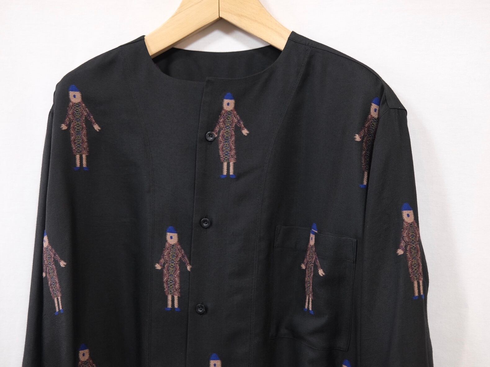 Ka na ta”classic human shirt blue” | Lapel online store