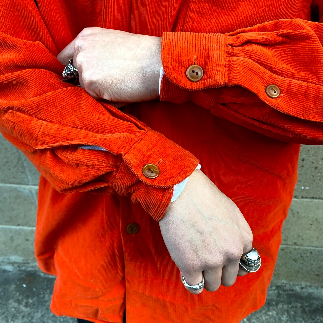 80〜90年代 ラルフローレン ポロカントリー 長袖 コーデュロイシャツ  