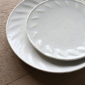 【1点のみ】たくまポタリー 4寸皿 風 (1枚) やわグレー /2104700000228