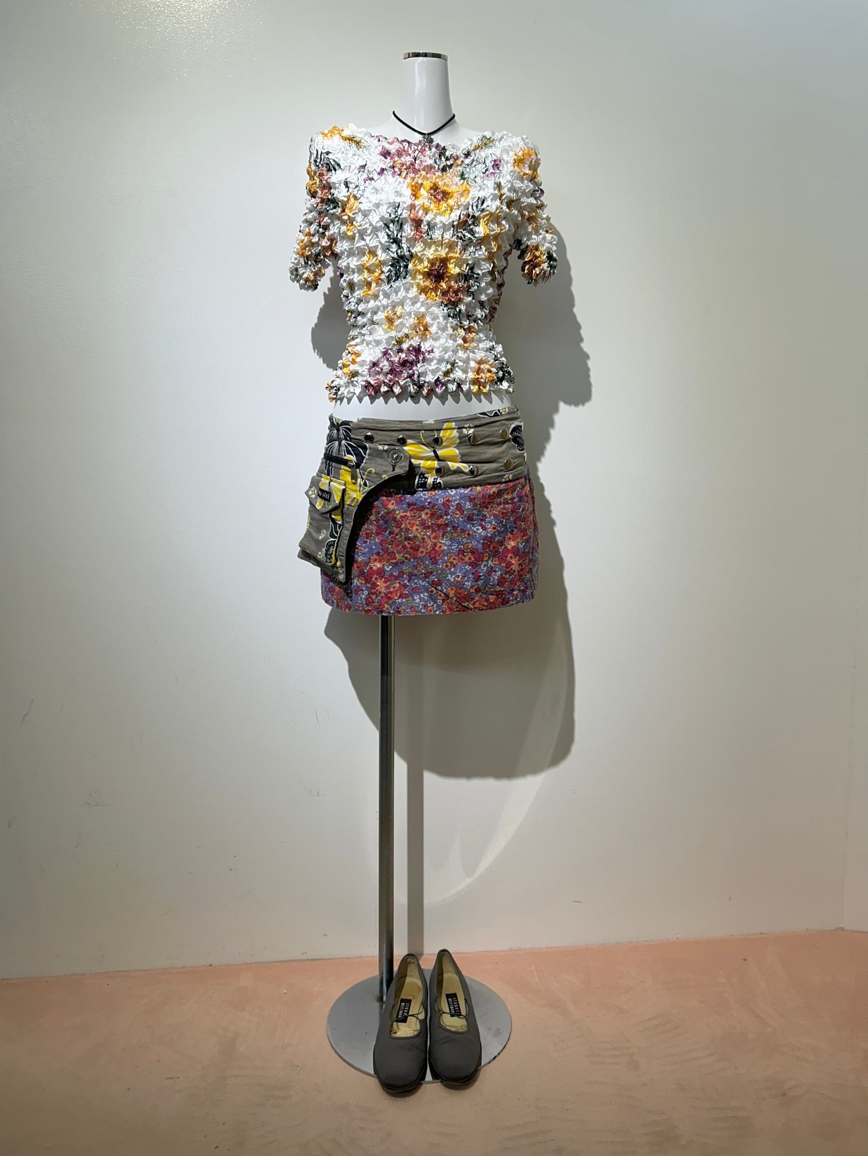 Reversible wrap skirt