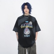 VINTAGE ストリート スプレーペイント Tシャツ T773