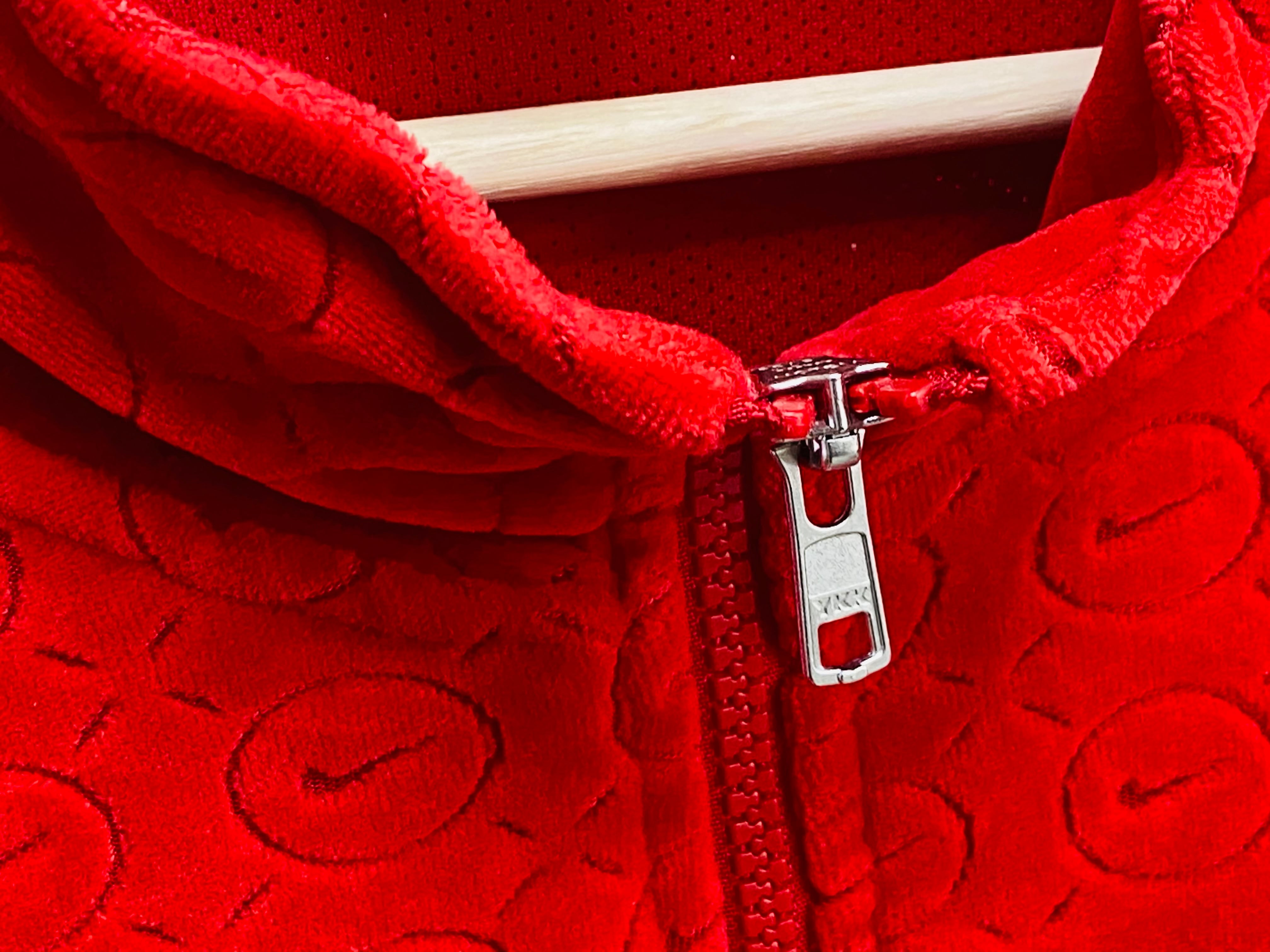 Supreme × NIKE 21SS VELOUR TRACK JACKET RED XL DB0496-687 ...