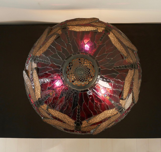 ステンドグラス】ティファニーランプ アンティーク インテリア  