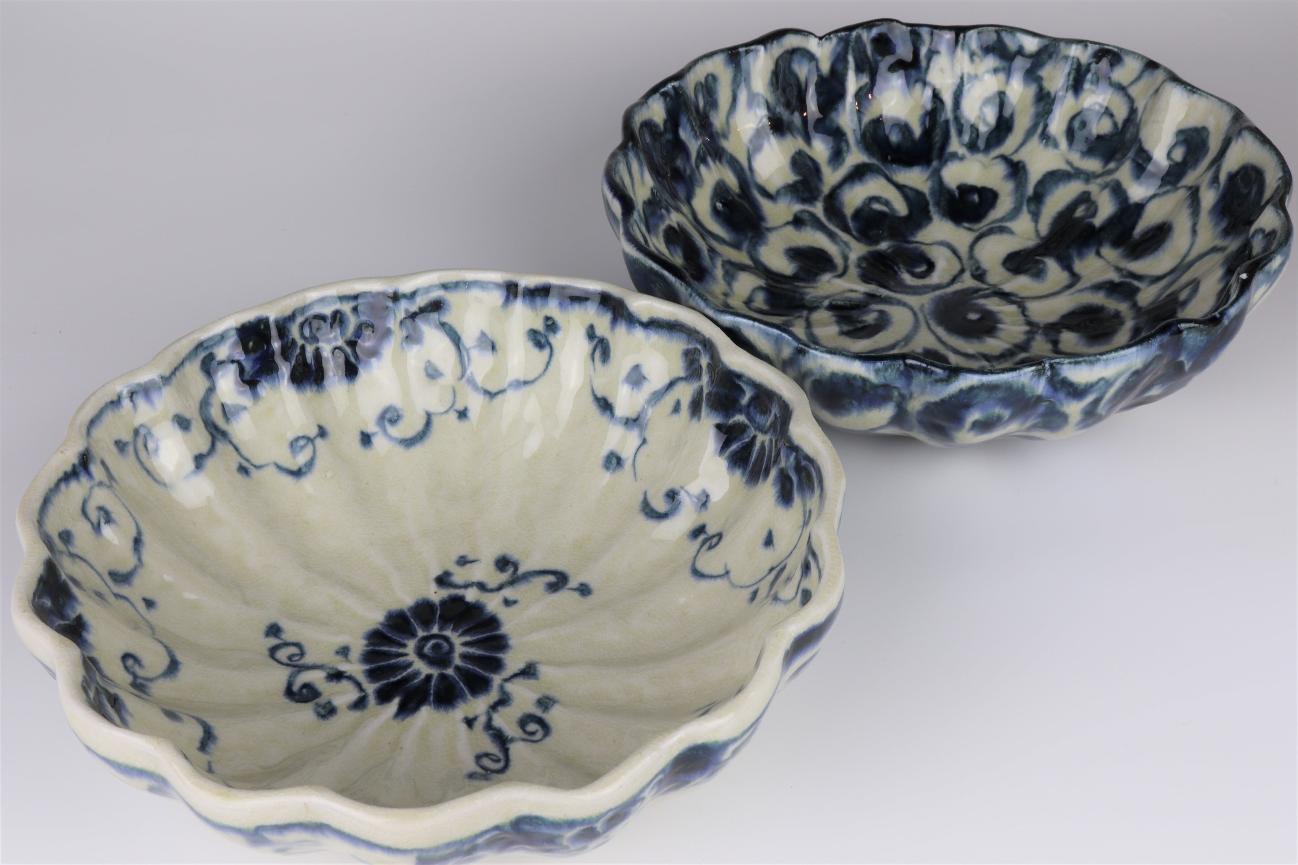 安南 菊型盛鉢 大