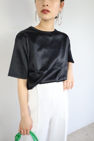 Silky satin T-shirt