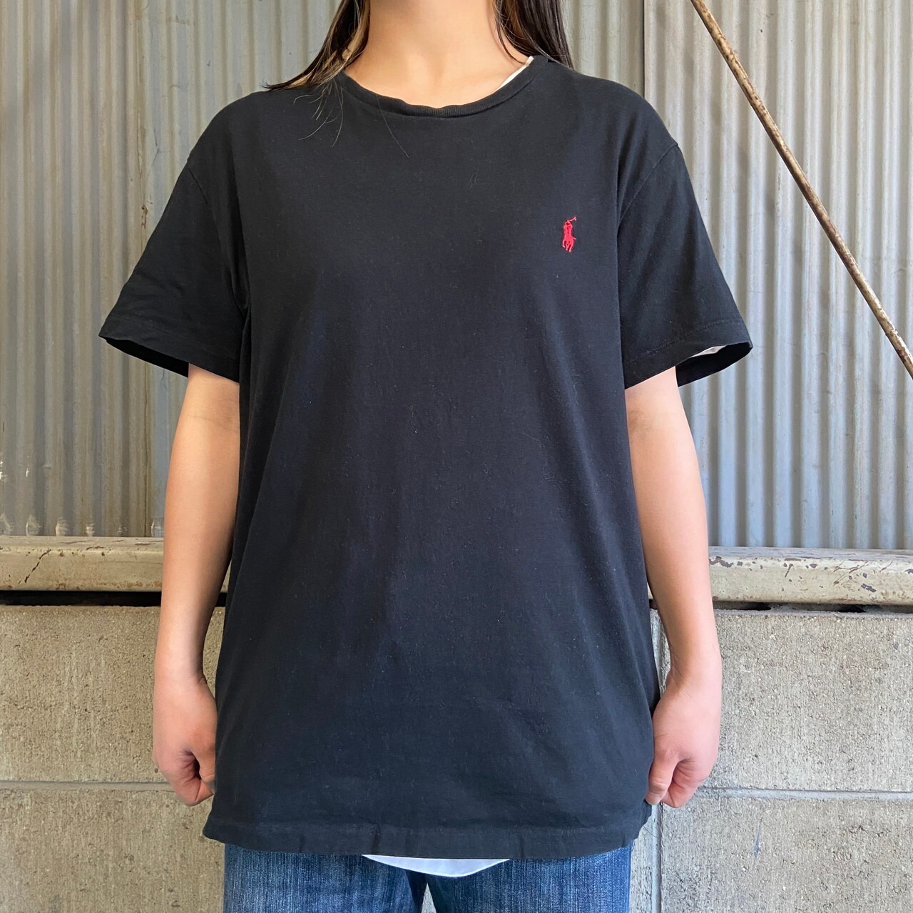 Polo Ralph Lauren ラルフローレン Tシャツ メンズM 古着 ワンポイント 