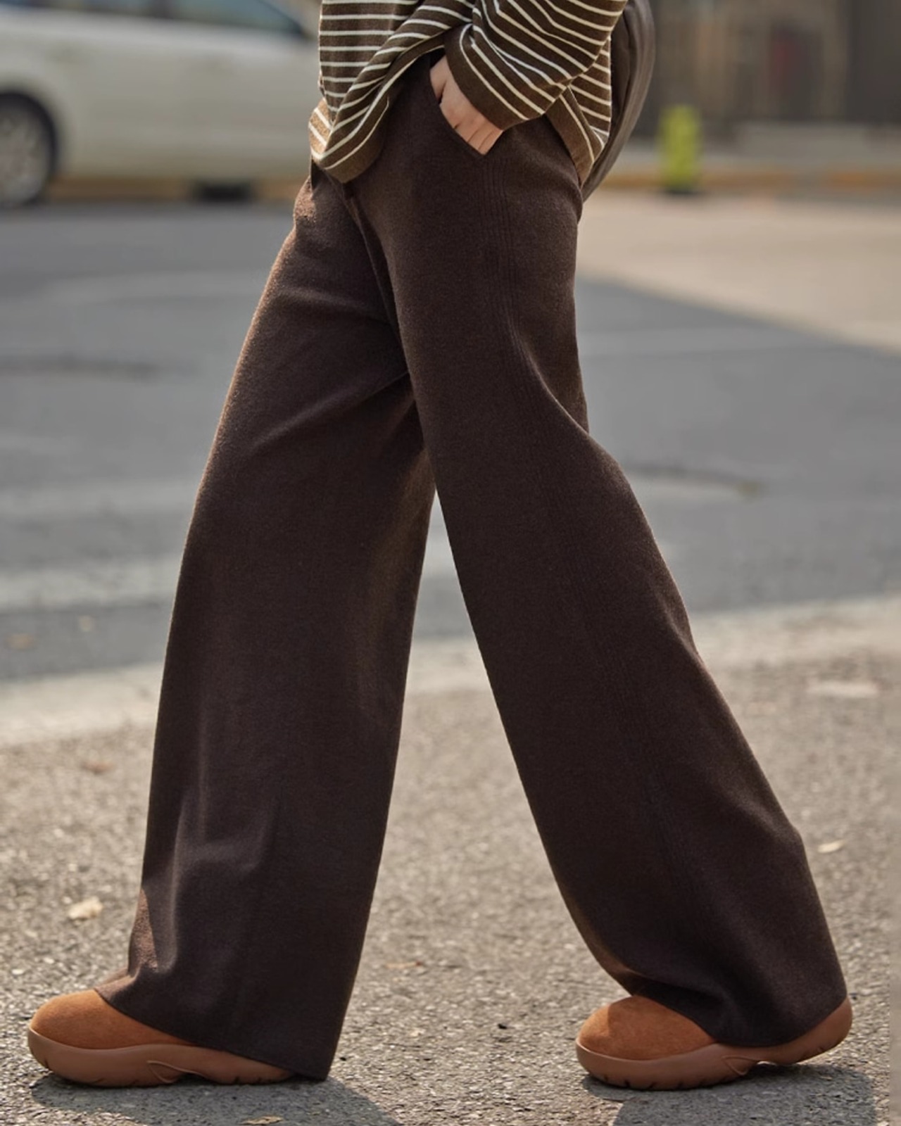 Knit wide Pants　T20259