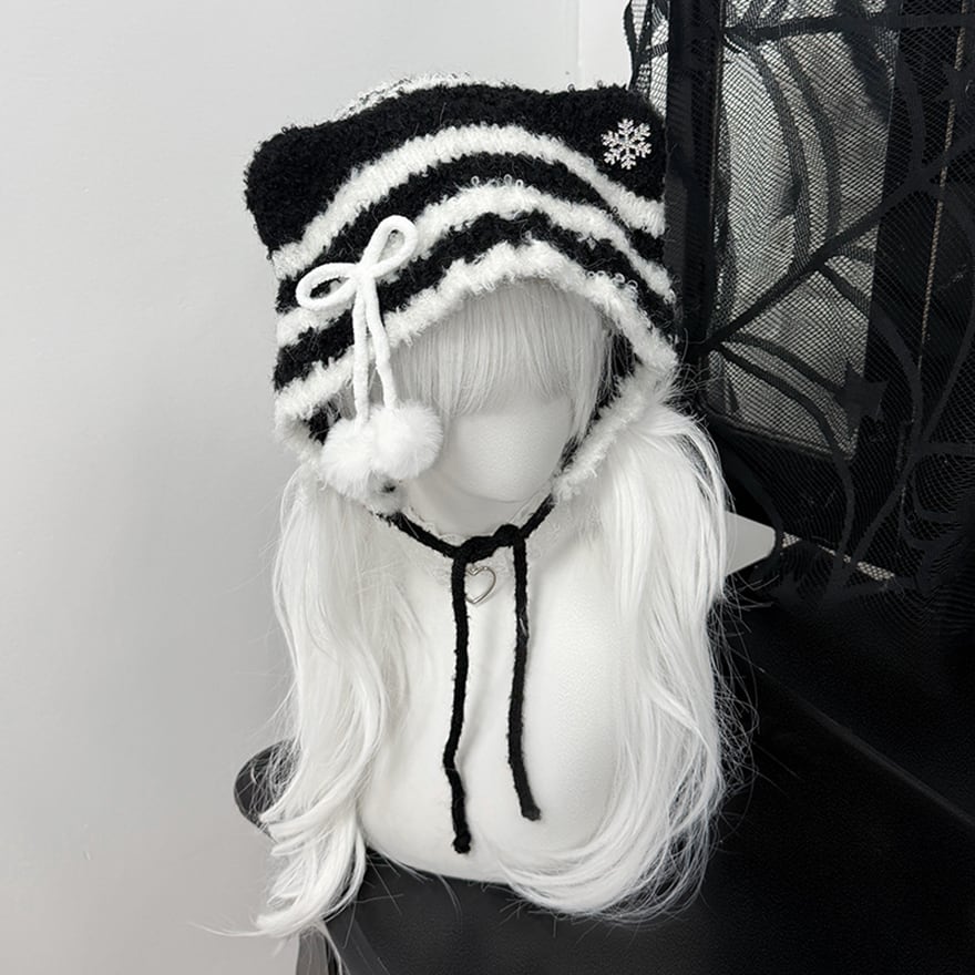 ゴスロリ通販 With U 猫耳 ニット帽 原宿ファッション 病み可愛い