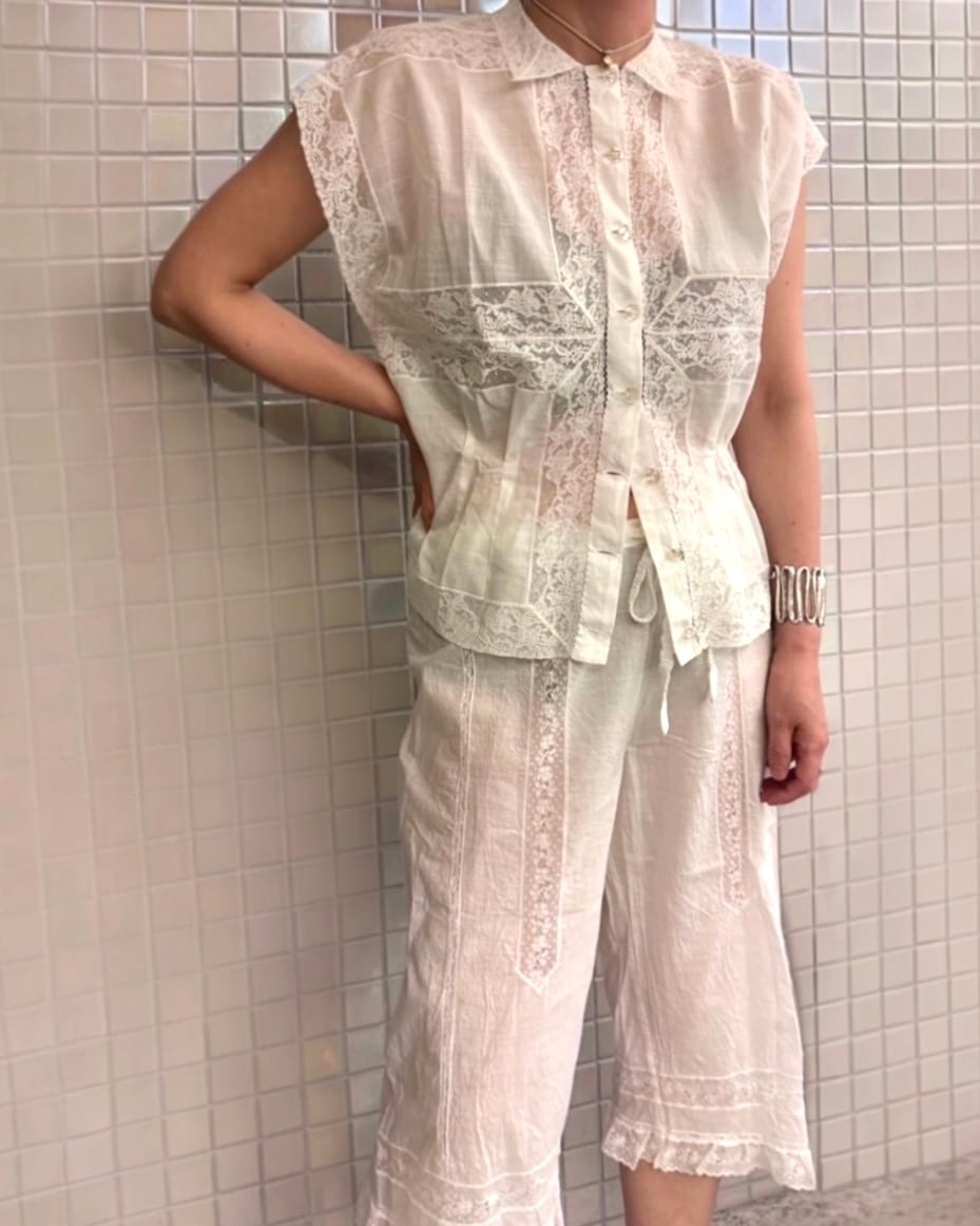 FUMIKA_UCHIDA  [KHADI SLEEVELESS SHIRTS]