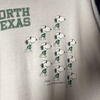 70s〜80s　Vintage　NORTH TEXAS　SNOOPY Tee　White　ヴィンテージスヌーピーTシャツ