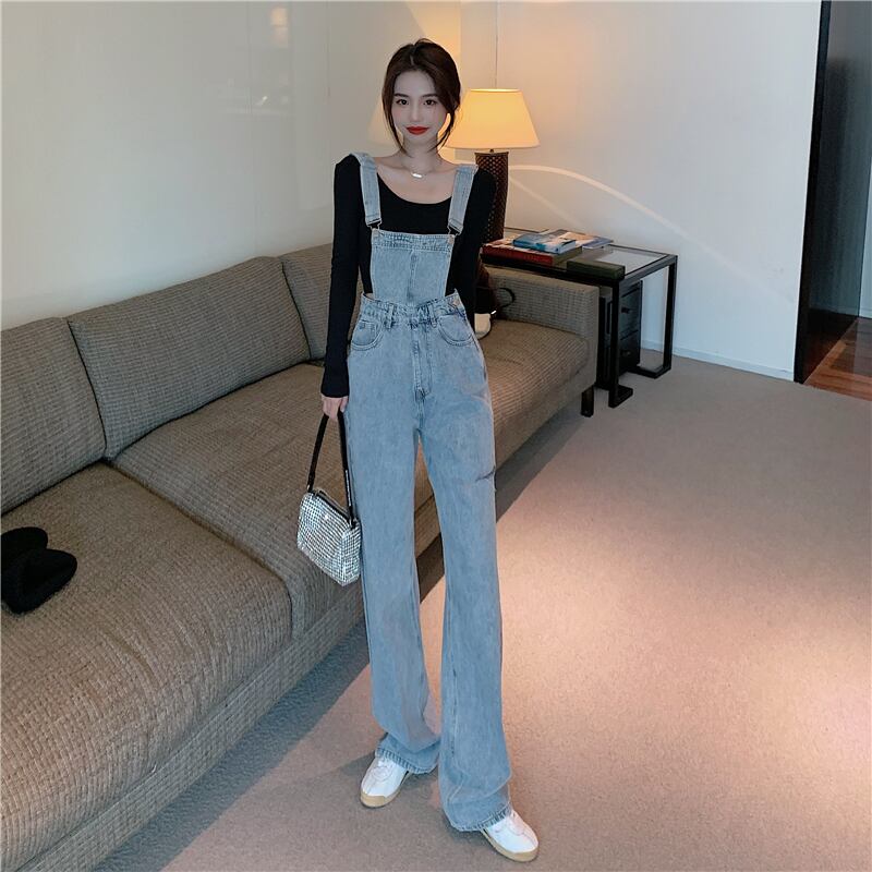 パンツ ハイウェストオーバーオール ルーズ スプリング 春物 サマー 夏物 ドラファッションホール4139219156