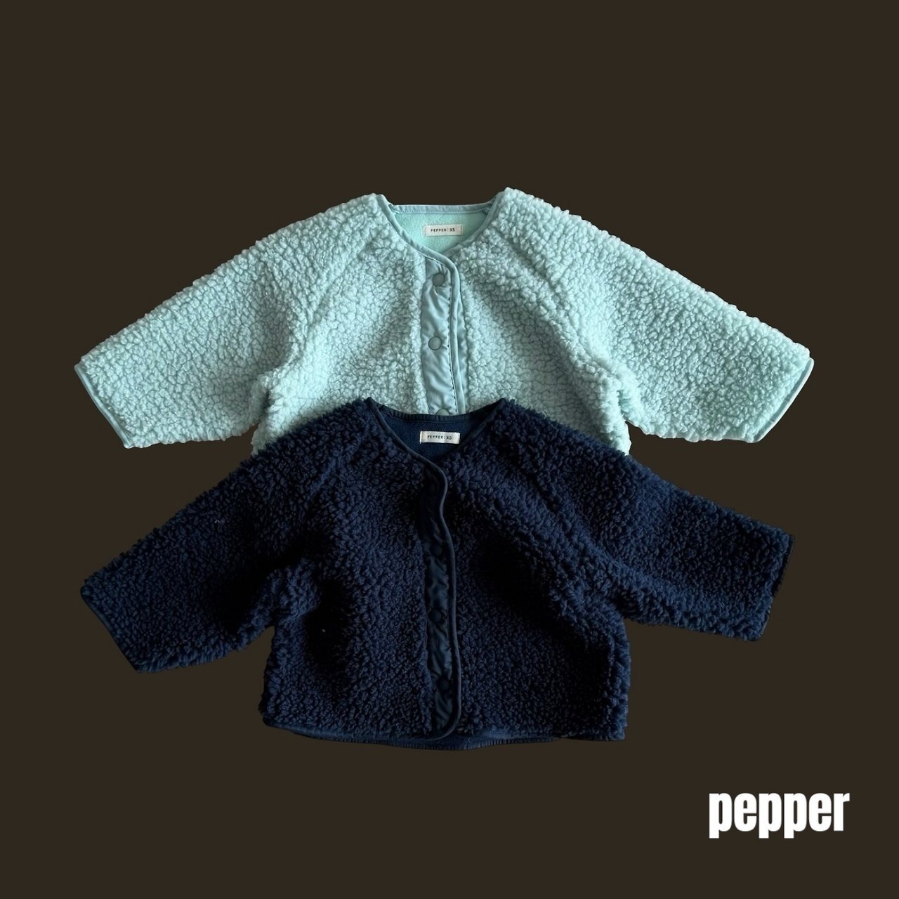 ペッパー / PEPPER / プードルボアジャンパー / 韓国子供服 / キッズ / 26winter〖取寄〗*XS~XL*