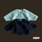 ペッパー / PEPPER / プードルボアジャンパー / 韓国子供服 / キッズ / 26winter〖取寄〗*XS~XL*
