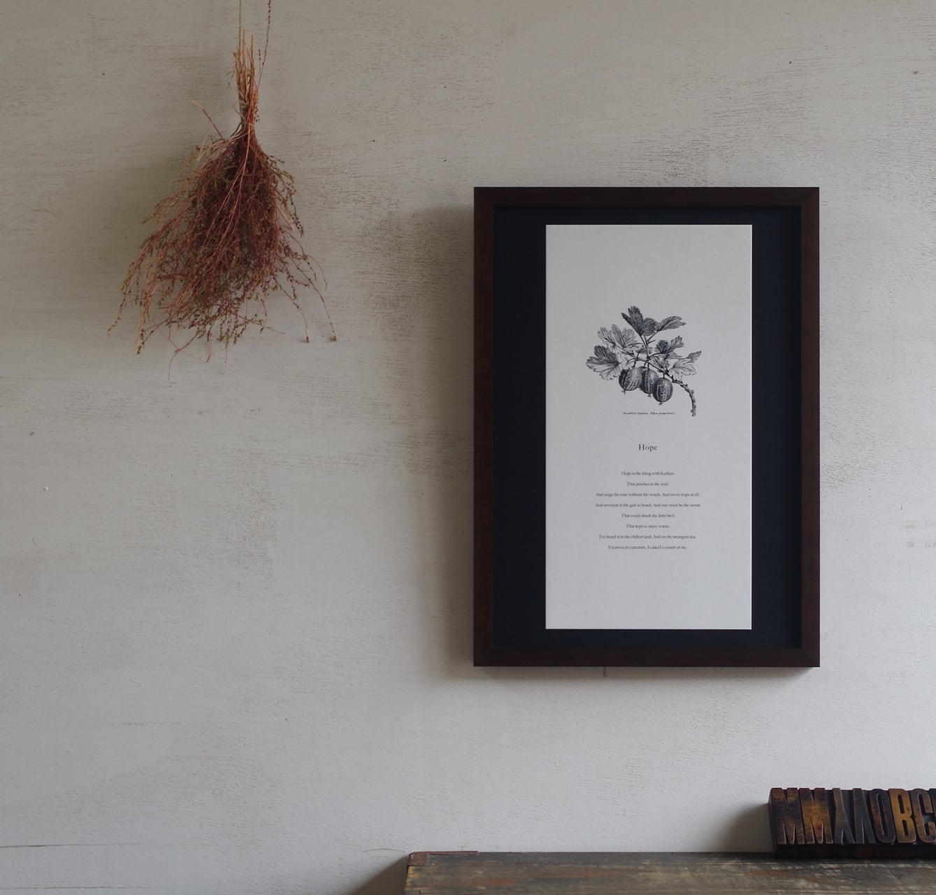 HOPE (活版印刷 変形サイズポスター)