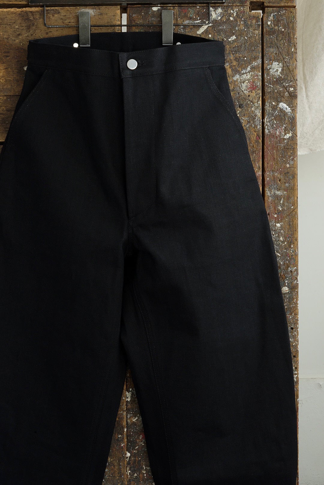 TUKI - 原田服飾研究所 - TYPE 4, CURVED LEG JEANS (BLACK TUKI - 原田服飾研究所 - TYPE 4, CURVED LEG JEANS (BLACK