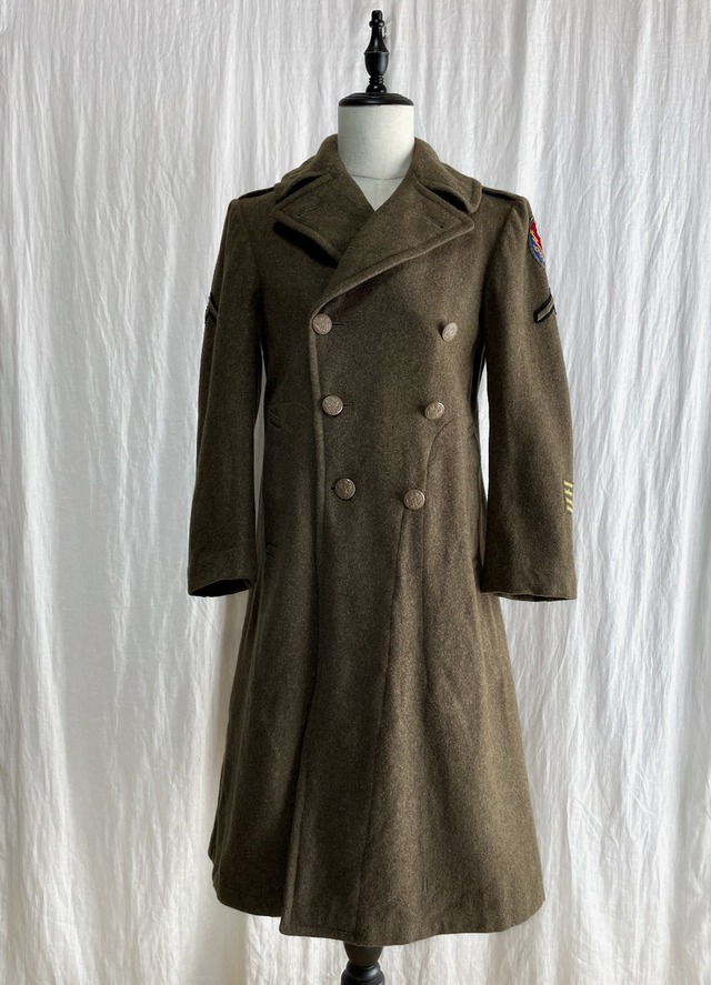 40s US ARMY 米軍 WW2 戦時中 M1942 オーバーコート 34R 希少サイズ 