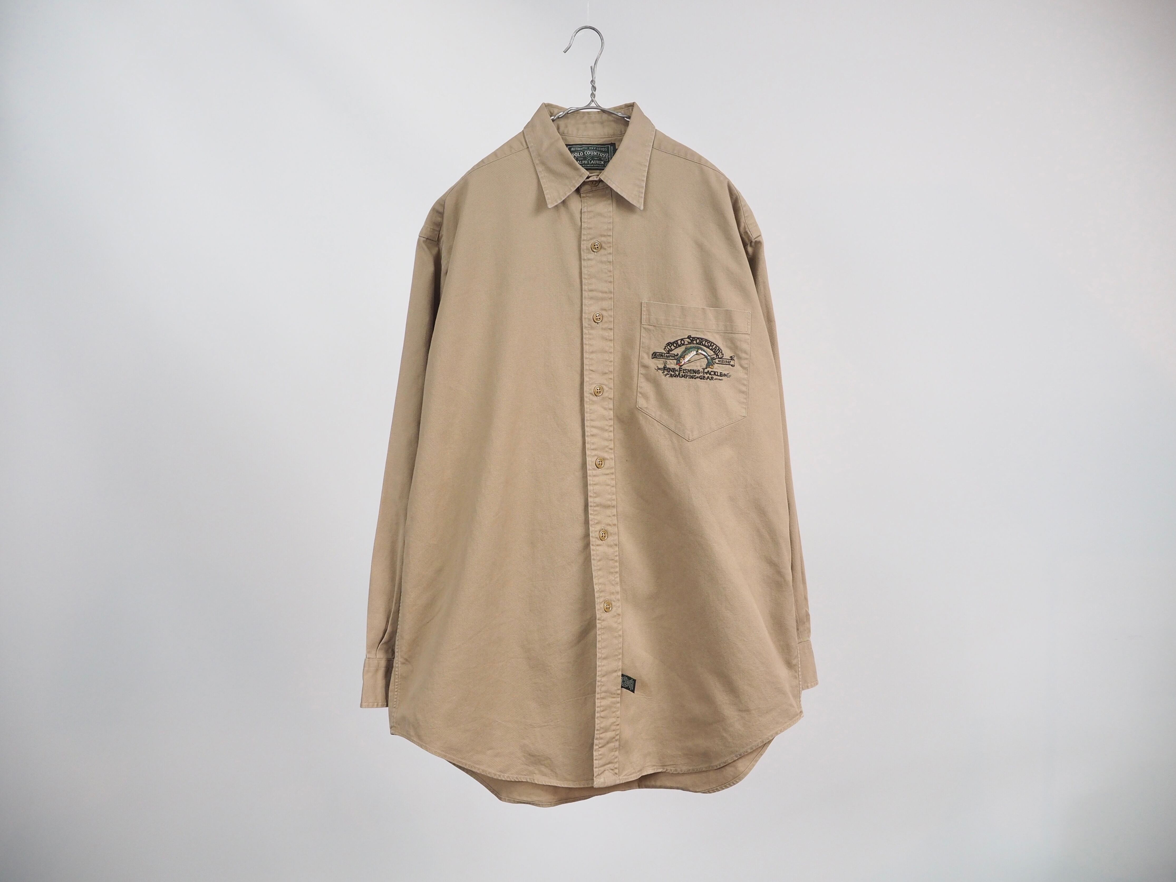 POLO COUNTRY RALPH LAUREN embroidered l/s shirt S