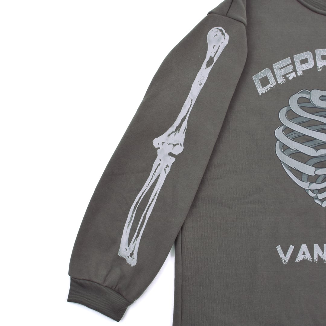 10/30 完売GREY再入荷！】50%OFF☆BONE BIGロンT(裏起毛