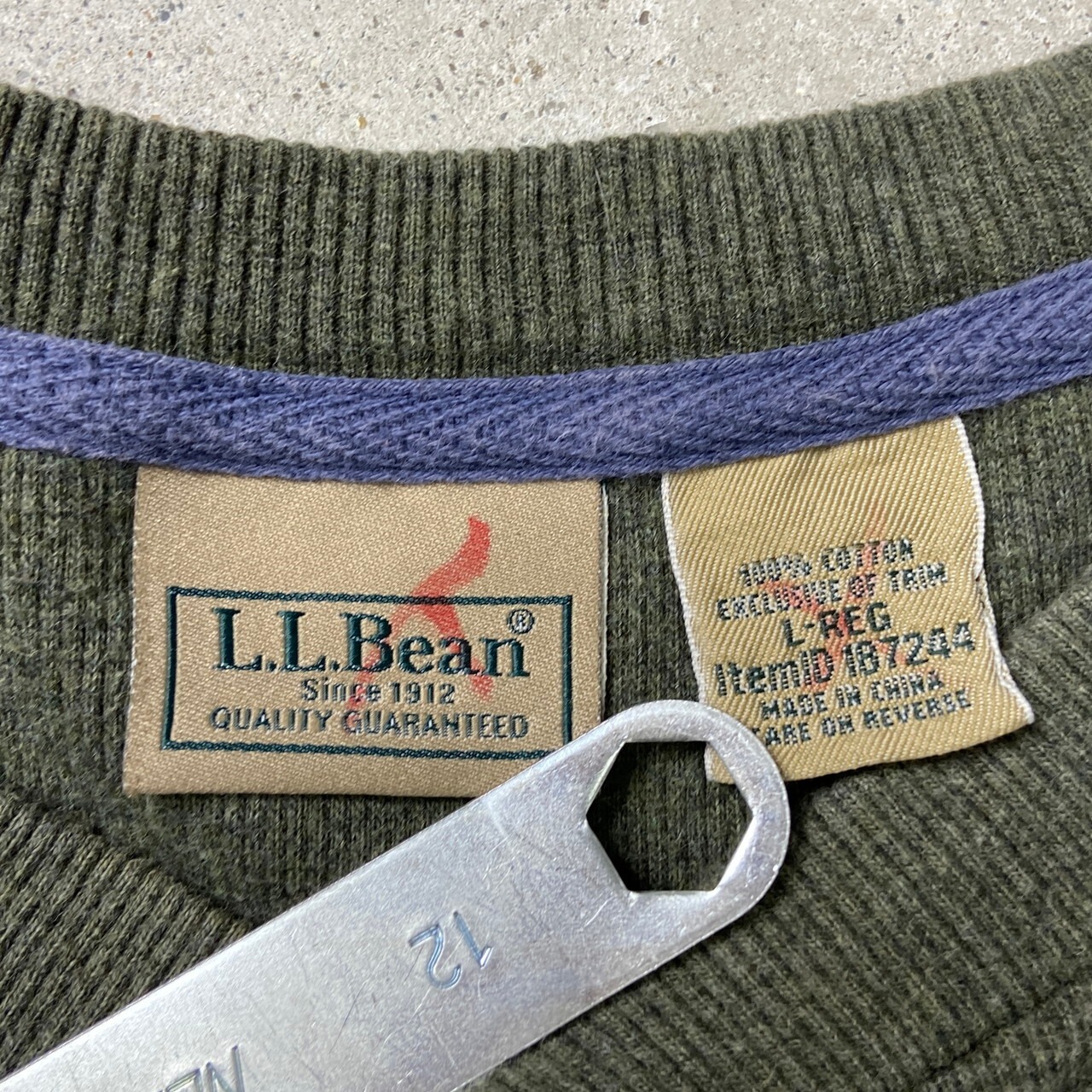 L.L.Bean エルエルビーン ヘンリーネックTシャツ ヘビーウェイト 