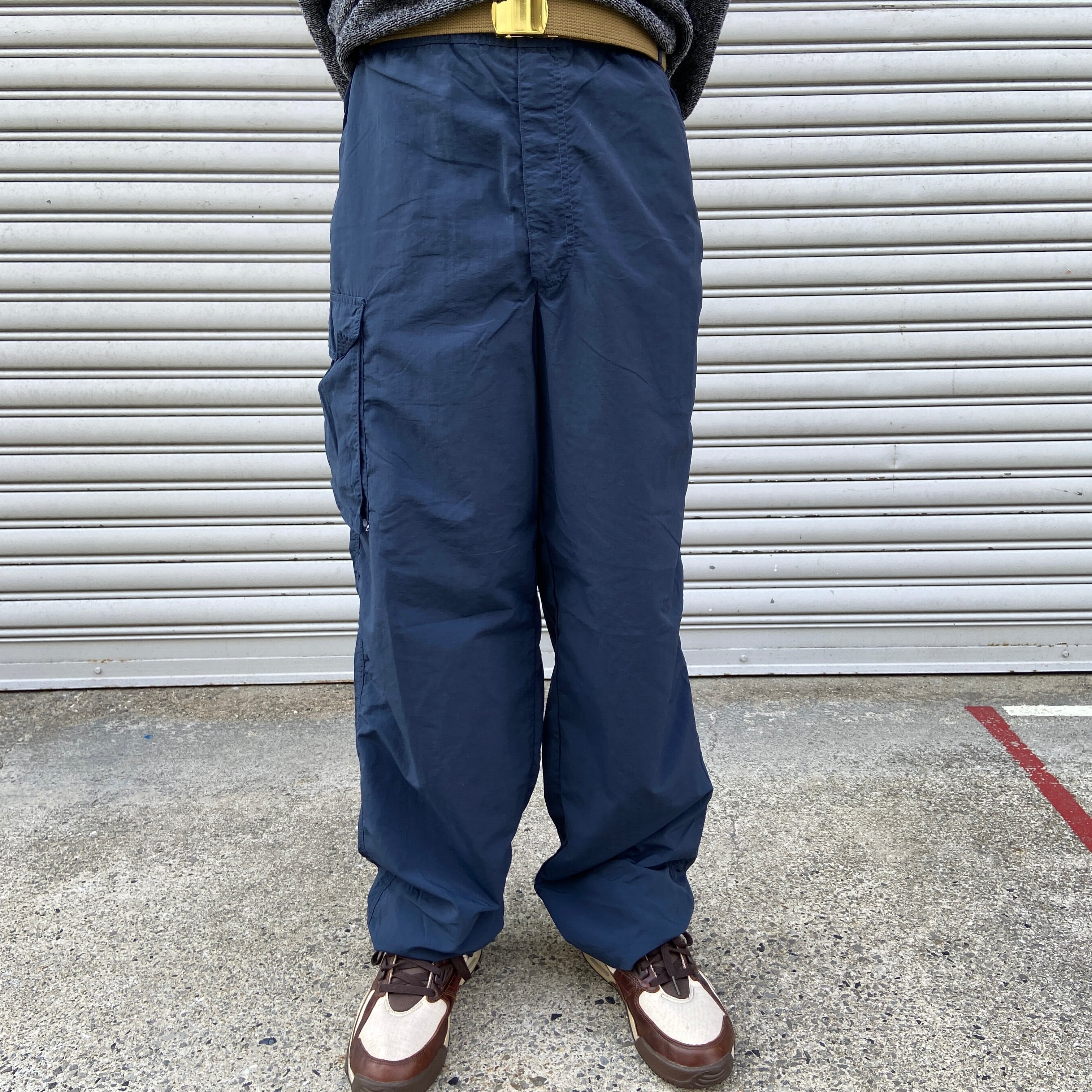 希少  Dickies XL ネイビー カーゴパンツ サイドポケット  レア