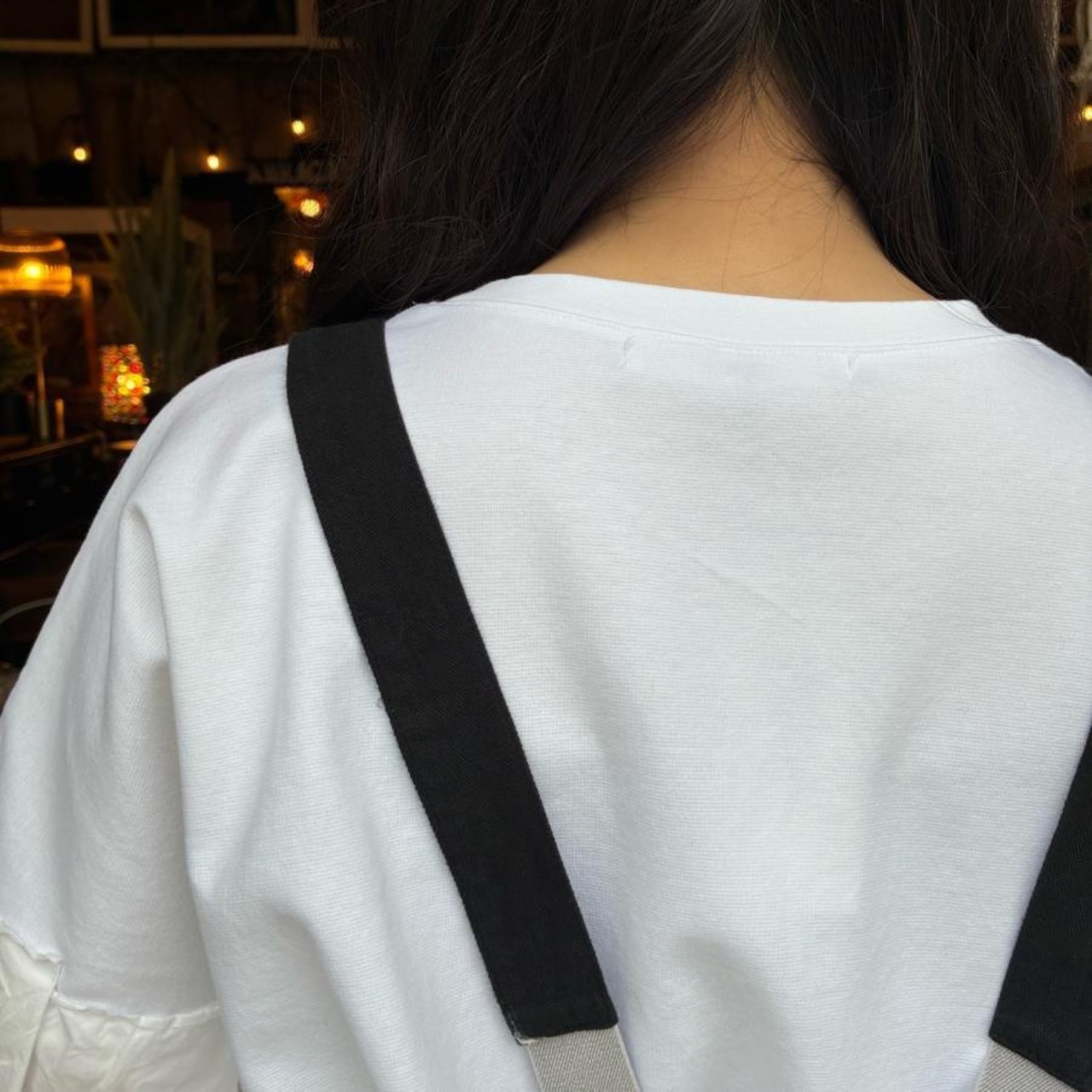 UNIVERSAL SEVEN　ユニヴァーサルセブン　 ロイヤルキーポンチラッフルスリーブワイドTシャツ　シロ×シロ　Tシャツ　ブラウス　UNIVERSAL TISSU　半袖