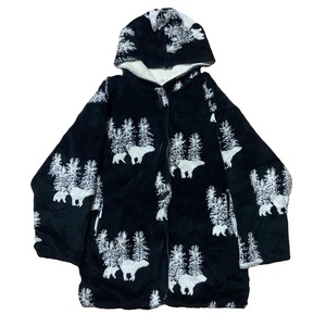 Bear Design Fleece Hoodie