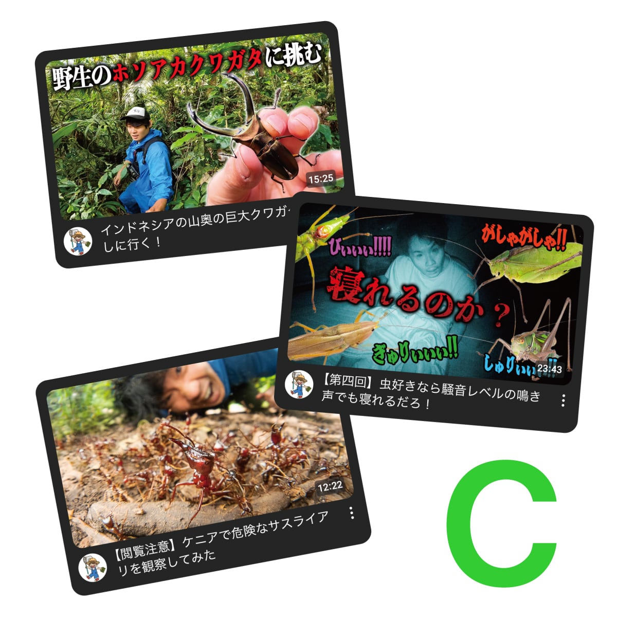 むし岡 サムネマグネットセット［C］ | むし岡だいき&富岡大輝 WEB SHOP