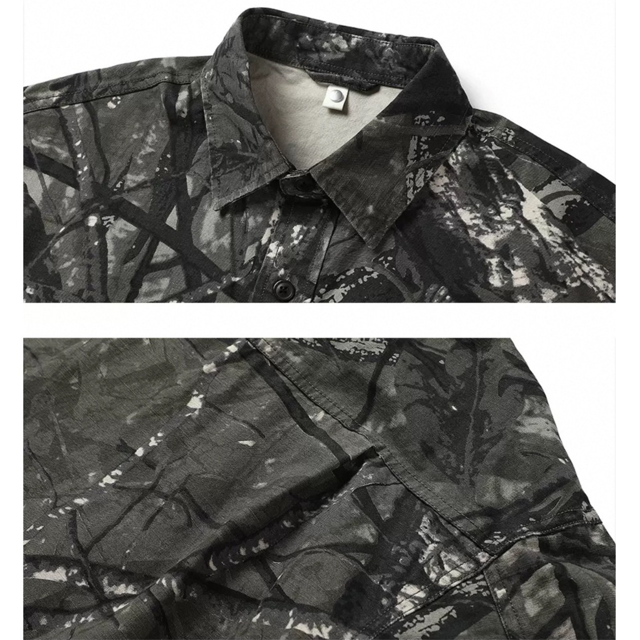 Vintage military camouflage shirt 0668 - 13