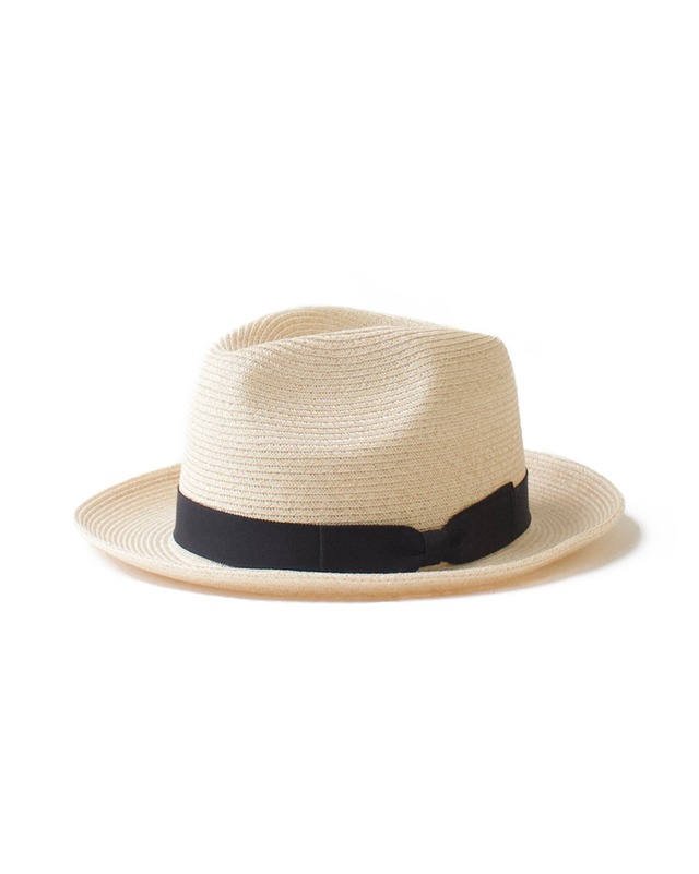 Black Ribbon Linen Hat