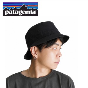 Patagonia パタゴニア ウェーブフェアラー バケツハット Lサイズ ネットプラス リサイクルナイロン 撥水 軽量 折りたたみ 29157 BLACK