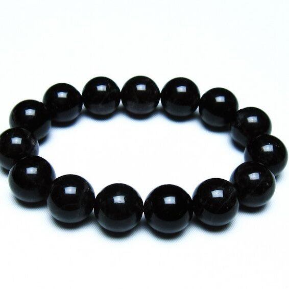 モリオン 黒水晶 ブレスレット 14mm 一点物 メール便可 [M便 1/10] 111-46321