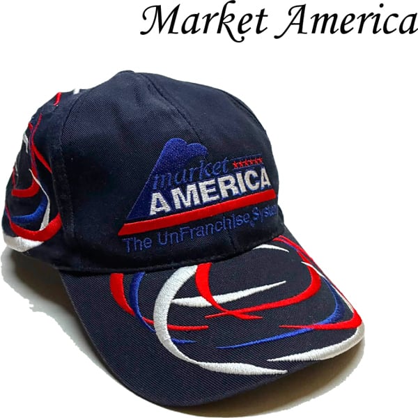 1点物◇マーケットアメリカ企業ロゴ帽子ベースボールキャップUSA古着