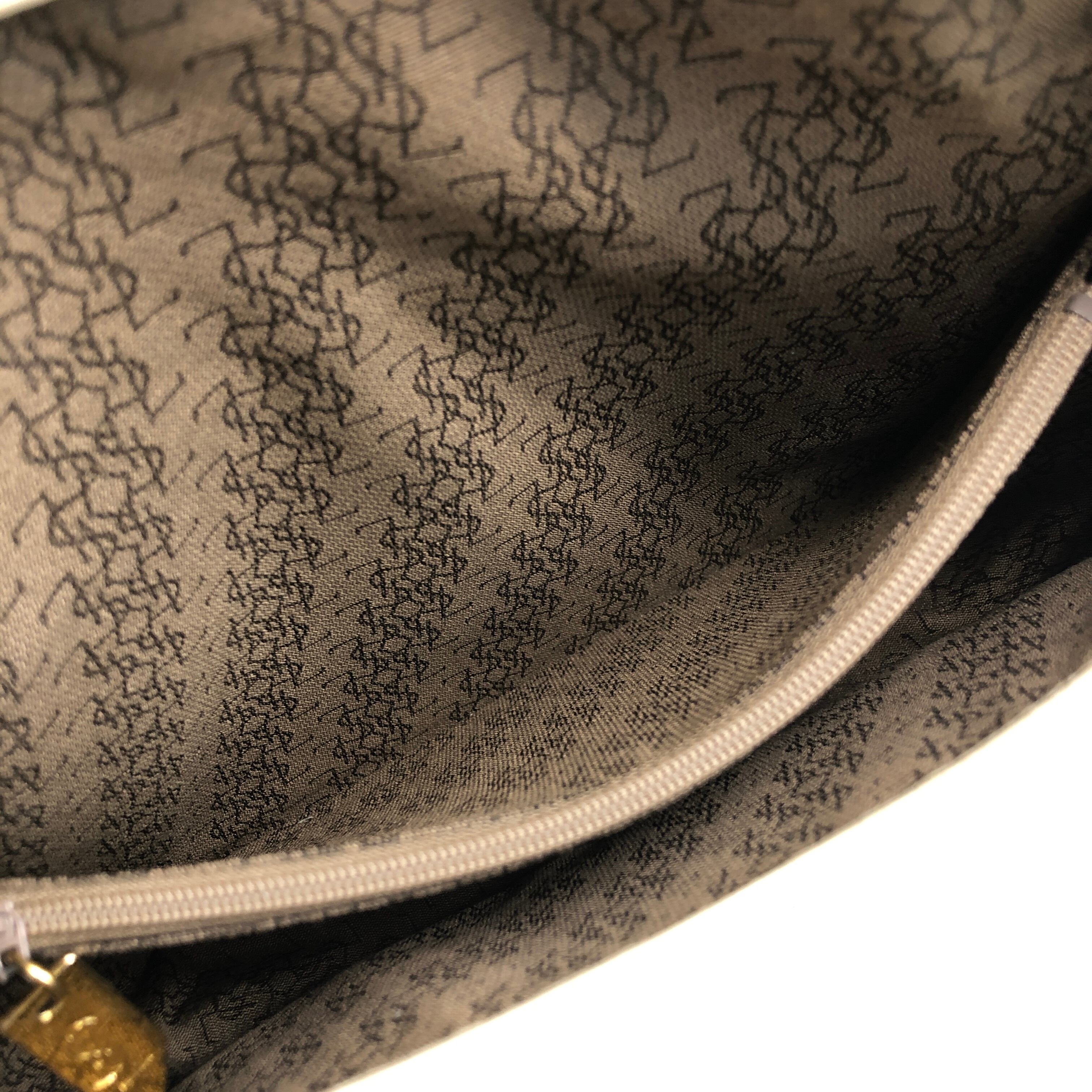 Yves Saint Laurent イヴ・サンローラン   ショルダーバッグ ベージュ  レザー  27fnf2 Yves Saint Laurent イヴ・サンローラン ショルダーバッグ ベージュ