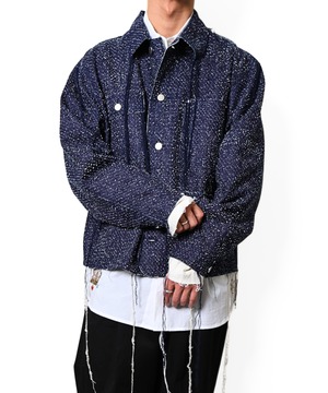 Midorikawa / MID26AW-JK03 NEEDLE SILK DENIM COVERALL(INDIGO)