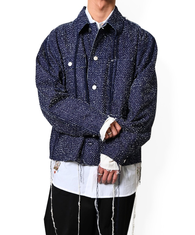 Midorikawa / MID26AW-JK03 NEEDLE SILK DENIM COVERALL(INDIGO)