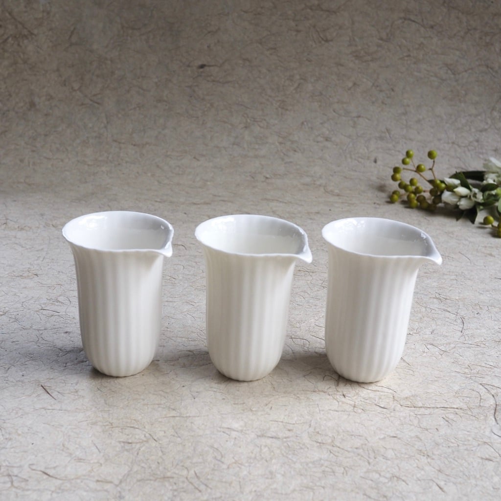 色原 昌希／白磁 リンカ茶海（片口） | ならまちミレー