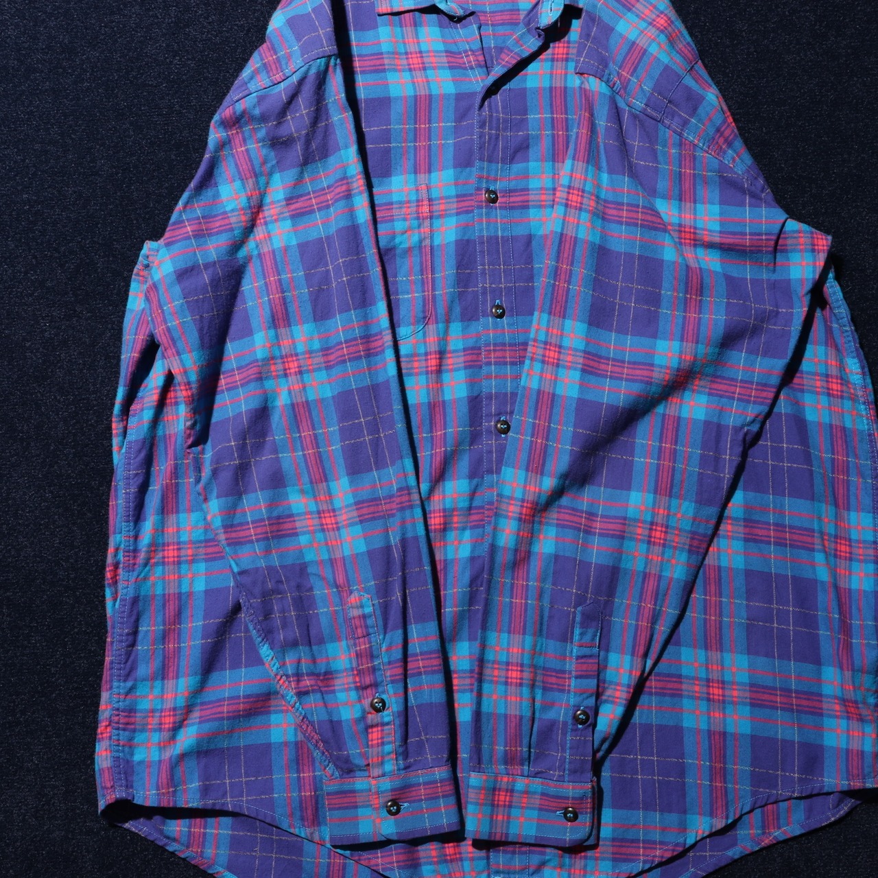 美品 L 90s ポルトガル製 Patagonia L/S Flannel Shirt パタゴニア 長袖 チェック ネルシャツ