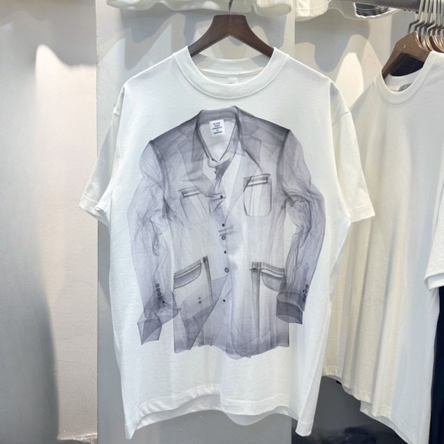 Layered suitprint T-shirt C1236