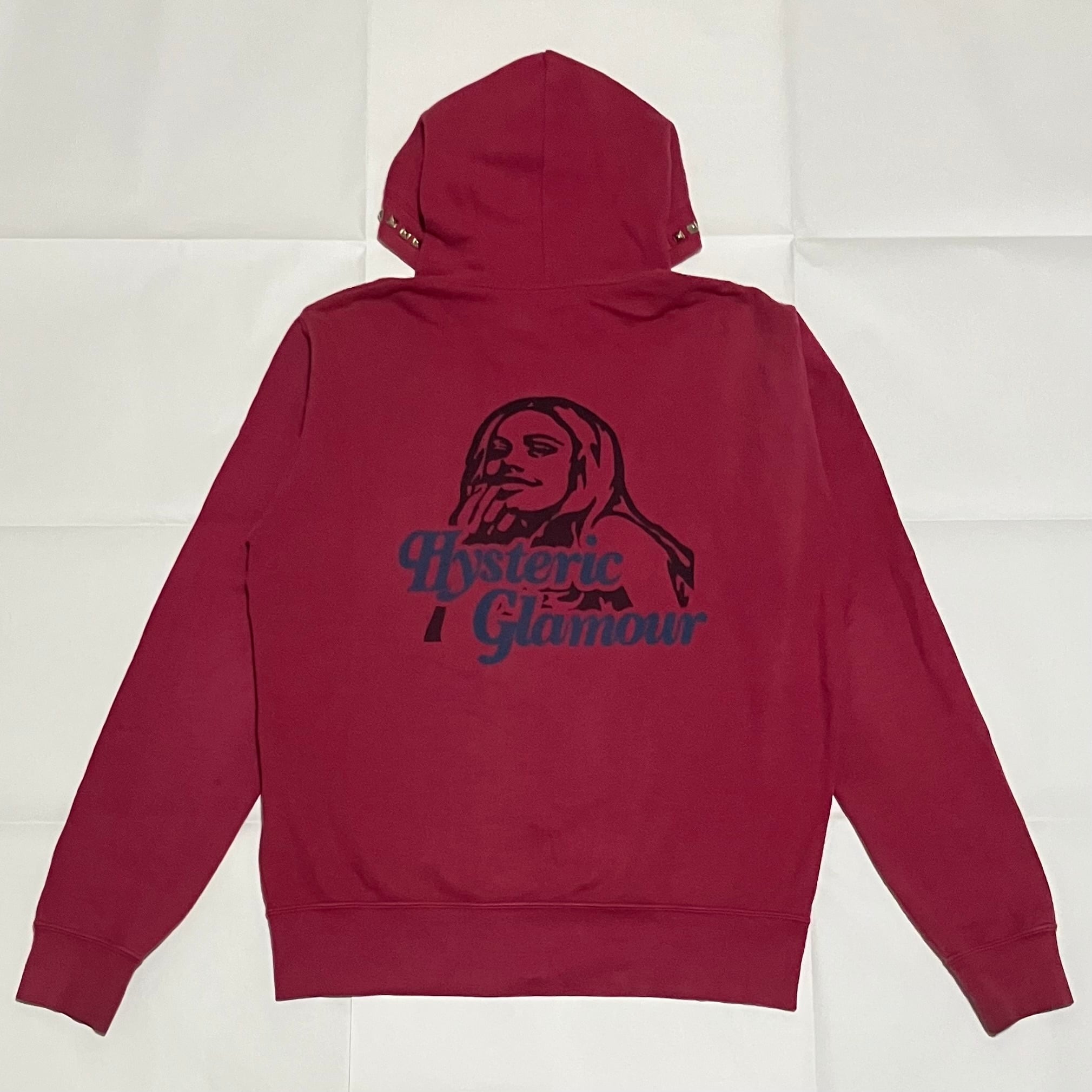 【人気】HYSTERIC GLAMOUR　ヒステリックグラマー　ジップアップパーカー　スタッズ　ヒスガール　0213CF02 人気】HYSTERIC GLAMOUR ヒステリックグラマー ジップアップパーカー